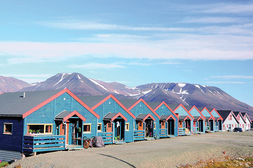 image Norvege Svalbard Maisons dans Longyearbyen  it