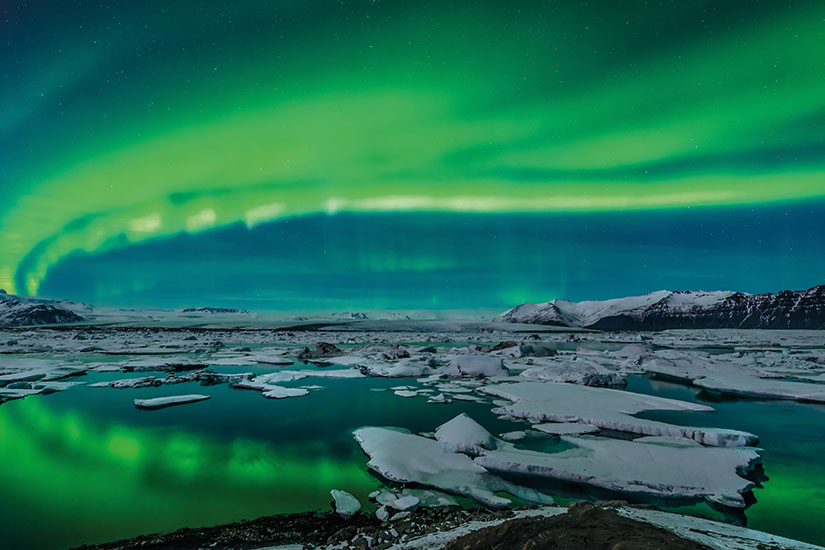 image Finlande Jokulsarlon aurores boreales it_454007707