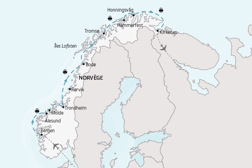 carte Norvege Croisiere Boreale des Fjords a l Arctique SH 2023_414 750888